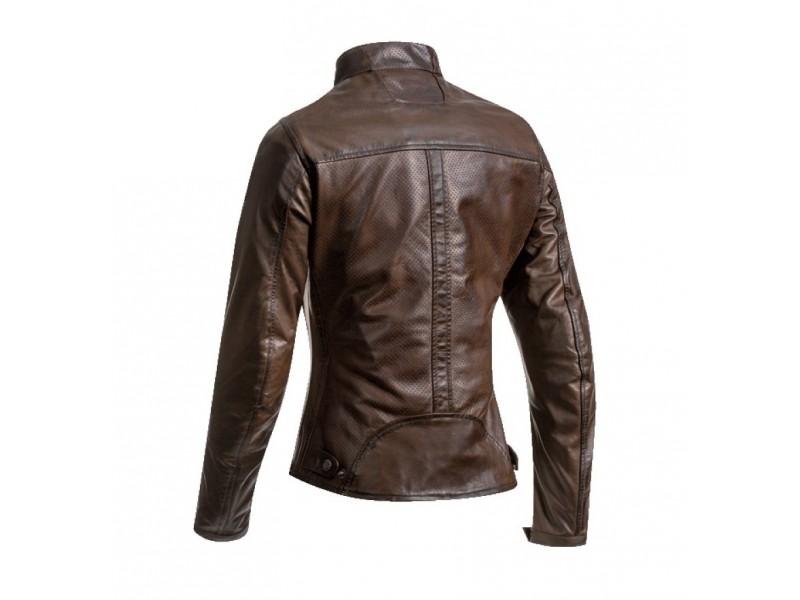 Geaca (jacheta) motociclete femei piele Urban/Heritage Ixon vara model Crank Air LS culoare: maro