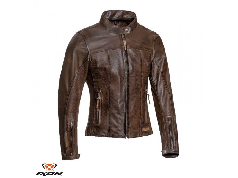 Geaca (jacheta) motociclete femei piele Urban/Heritage Ixon vara model Crank Air LS culoare: maro Geaca (jacheta) motociclete femei piele Urban/Heritage Ixon vara model Crank Air LS culoare: maro