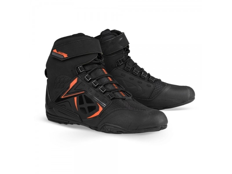 Ghete moto Roadster barbati All Season Ixon model Killer WP MS culoare: negru/portocaliu (100% waterproof)