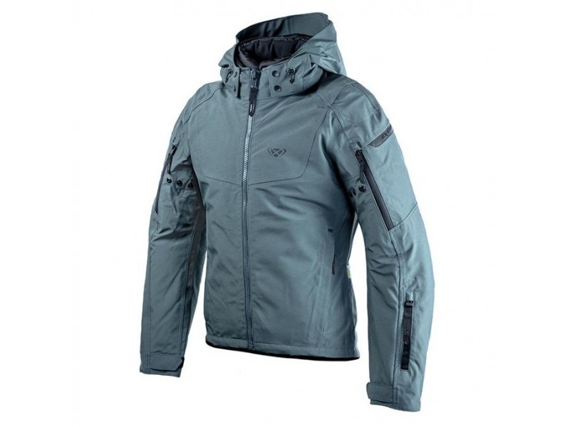 Geaca (jacheta) motociclete barbati Touring/Adventure/Urban Ixon All season model Burning MS culoare: verde tactic (geaca laminata; waterproof si pe exterior)