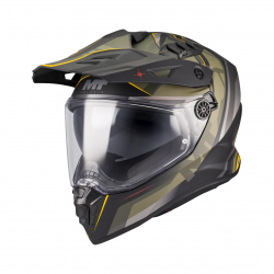 Casca touring/adventure MT model Track SV Questor B6 verde military mat – tip viziera: HS 12