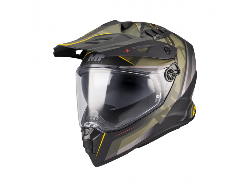 Casca touring/adventure MT model Track SV Questor B6 verde military mat – tip viziera: HS 12 Casca touring/adventure MT model Track SV Questor B6 verde military mat – tip viziera: HS 12