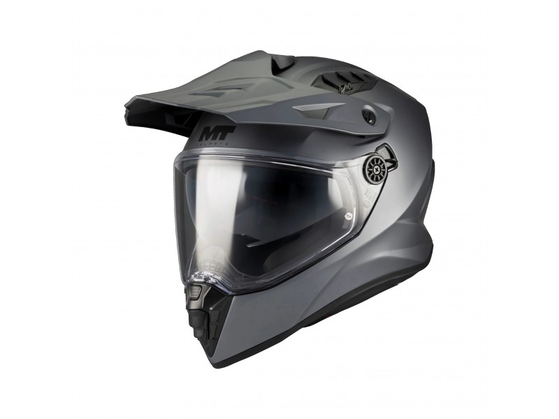 Casca touring/adventure MT model Track SV Pure A2 gri mat – tip viziera: HS 12