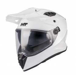 Casca touring/adventure MT model Track SV Pure A0 alb lucios – tip viziera: HS 12