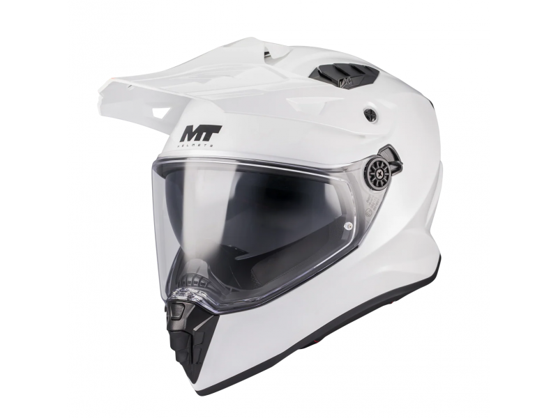 Casca touring/adventure MT model Track SV Pure A0 alb lucios – tip viziera: HS 12 Casca touring/adventure MT model Track SV Pure A0 alb lucios – tip viziera: HS 12