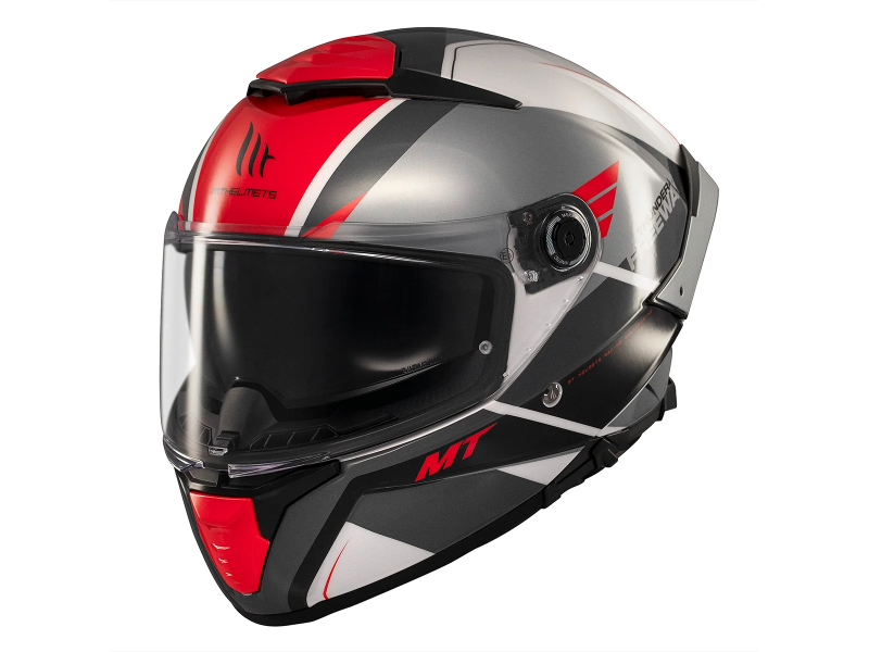 Casca integrala MT Thunder 4 SV Freeway A5 gri lucios (ochelari soare integrati) - tip viziera: MT-V-28B