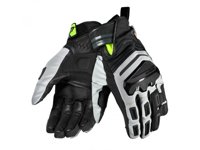 Manusi barbati Touring/Adventure iarna Seventy model SD-T13 Aspen Light gri/galben fluor - WinterTex