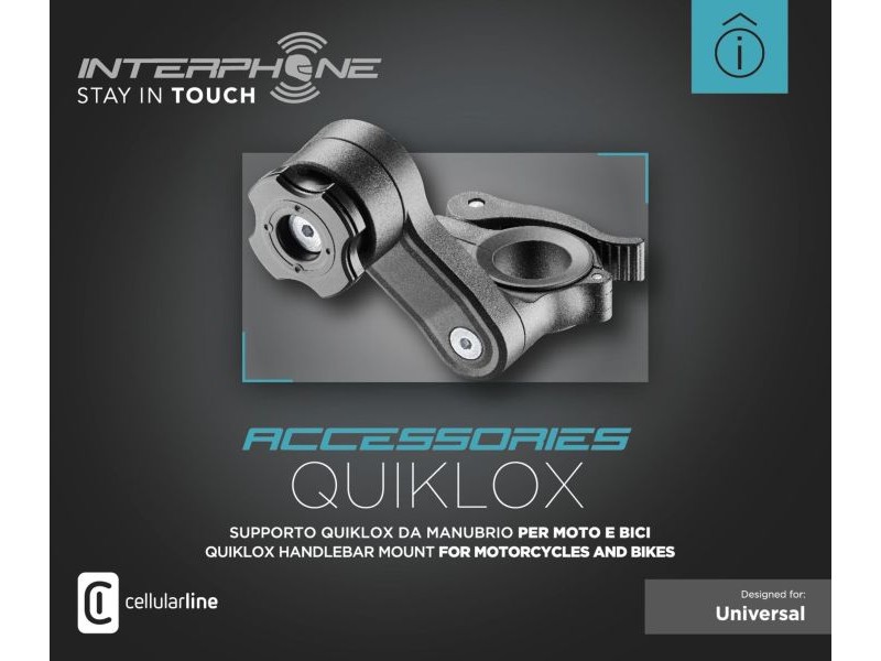 Kit Quiklox - suport universal pentru montare suport telefon  - montaj pe ghidon