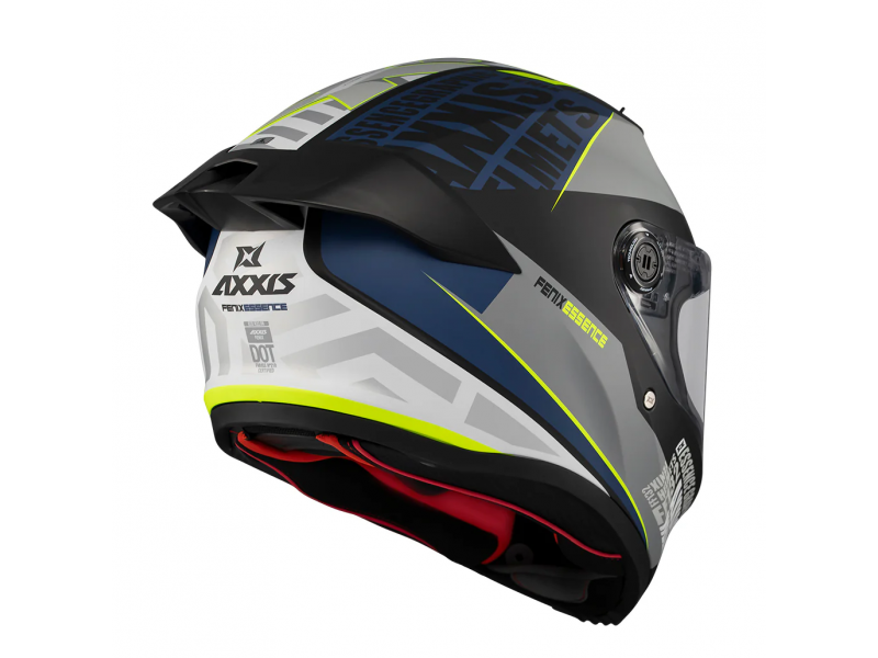 Casca integrala Axxis Fenix Essence C2 gri/albastru mat - tip viziera: MT-V-31B