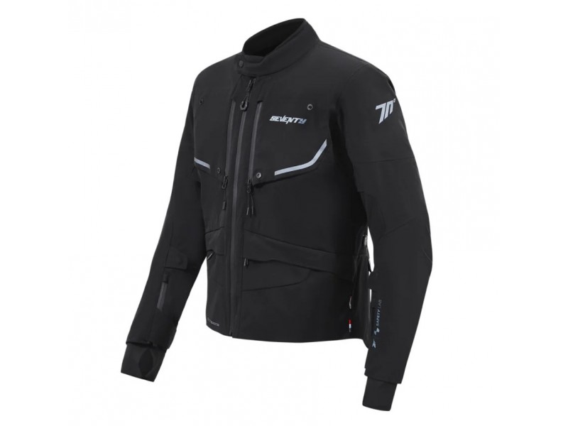 Geaca (jacheta) motociclete barbati Touring/Adventure Seventy All season model SD-JT45 Expedition culoare: negru - concept modular (geaca laminata; waterproof si pe exterior)