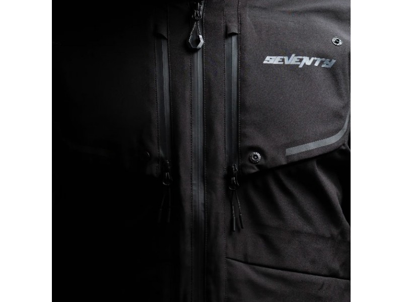 Geaca (jacheta) motociclete femei Touring/Adventure Seventy All season model SD-JT47 Expedition culoare: negru - concept modular (geaca laminata; waterproof si pe exterior)