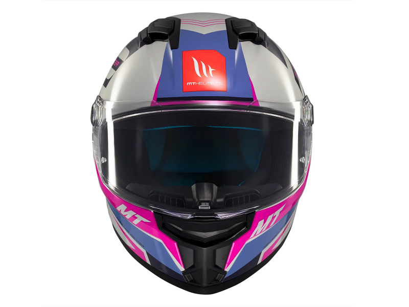 Casca integrala MT Stinger 2 Tron C8 roz lucios - tip viziera: MT-V-28B
