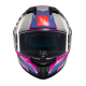 Casca integrala MT Stinger 2 Tron C8 roz lucios - tip viziera: MT-V-28B