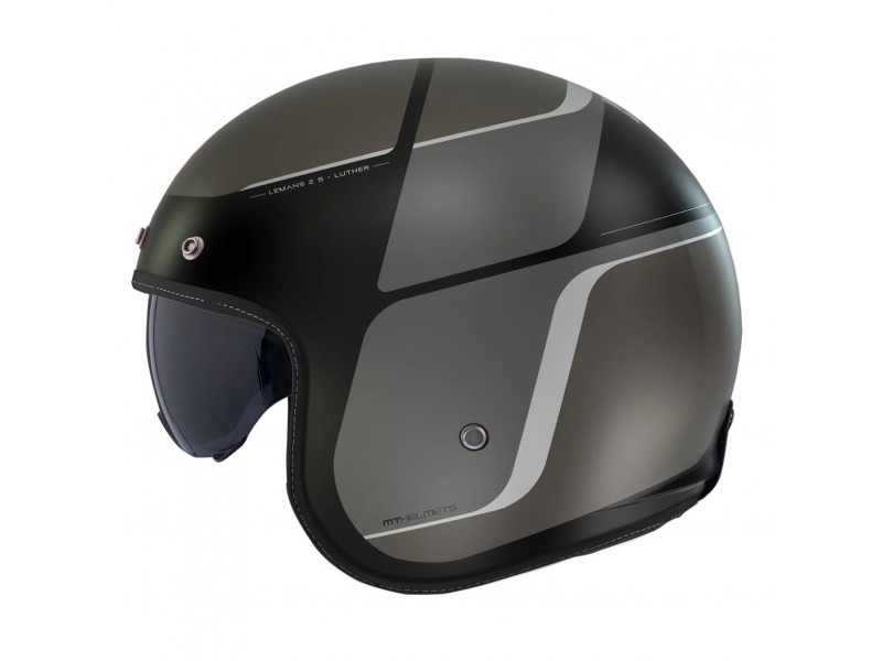 Casca open face motociclete MT Le Mans 2 S SV Luther B12 gri mat (ochelari soare integrati) - omologare noua ECE 22.06