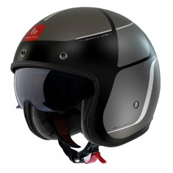 Casca open face motociclete MT Le Mans 2 S SV Luther B12 gri mat (ochelari soare integrati) - omologare noua ECE 22.06