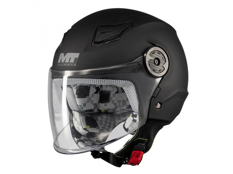 Casca open face MT Lite Kids Pure A1 negru mat - casca de copii