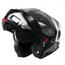 Casca modulabila MT Genesis SV Atempo B2 negru/gri lucios Pinlock ready - omologare noua ECE 22.06