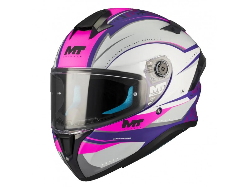 Casca integrala MT Targo S Outside C8 roz mat - omologare noua ECE 22.06