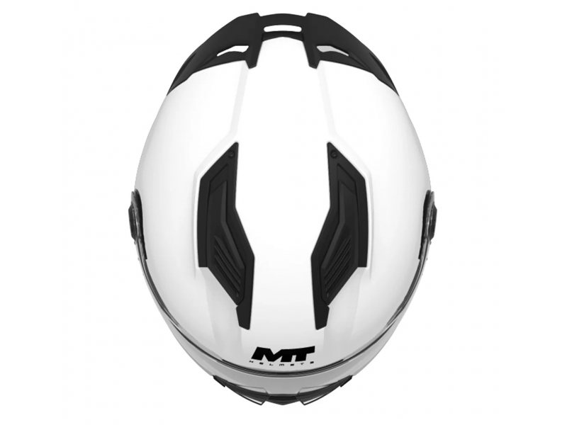 Casca integrala MT Stinger 2 Kids Pure A0 alb lucios - tip viziera: MT-V-28B