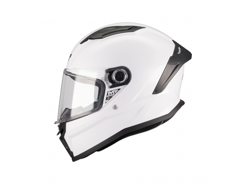 Casca integrala MT Stinger 2 Kids Pure A0 alb lucios - tip viziera: MT-V-28B