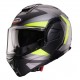 Casca modulabila (flip-back) Caberg model Trip SV Lunar L6 negru/gri/galben fluor mat Pinlock ready - lentila Pinlock inclusa