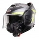 Casca modulabila (flip-back) Caberg model Trip SV Lunar L6 negru/gri/galben fluor mat Pinlock ready - lentila Pinlock inclusa