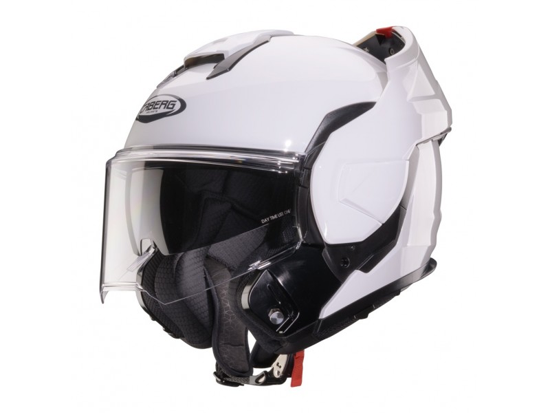 Casca modulabila (flip-back) Caberg model Trip SV A1 alb lucios Pinlock ready - lentila Pinlock inclusa