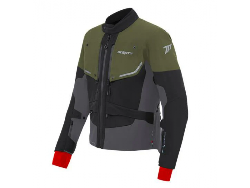 Geaca (jacheta) motociclete barbati Touring/Adventure Seventy All season model SD-JT45 Expedition culoare: verde military/negru/gri - concept modular (geaca laminata; waterproof si pe exterior) Geaca (jacheta) motociclete barbati Touring/Adventure Seventy All season model SD-JT45 Expedition culoare: verde military/negru/gri - concept modular (geaca laminata; waterproof si pe exterior)