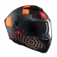 Casca modulabila MT Atom 2 SV Strange C4 gri/portocaliu mat (ochelari soare integrati) Pinlock Ready - tip viziera: MT-V-35
