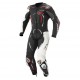 Costum (combinezon) motociclete barbati piele Ixon vara model Demonio culoare: negru/alb/rosu