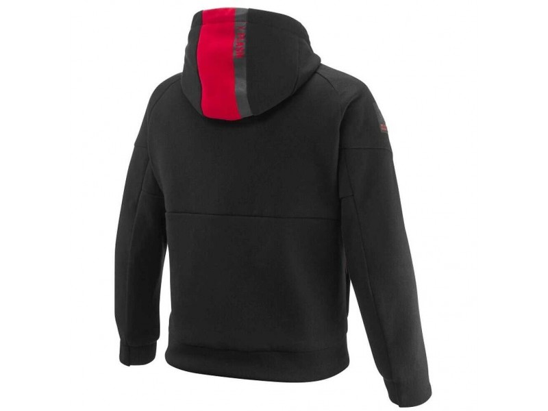Geaca (hanorac tip hoodie) motociclete copii Urban Ixon vara model Touchdown Kids culoare: negru/rosu
