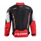 Geaca (jacheta) motociclete copii Racing/Roadster Ixon vara model Striker AIR KID culoare: negru/alb/rosu