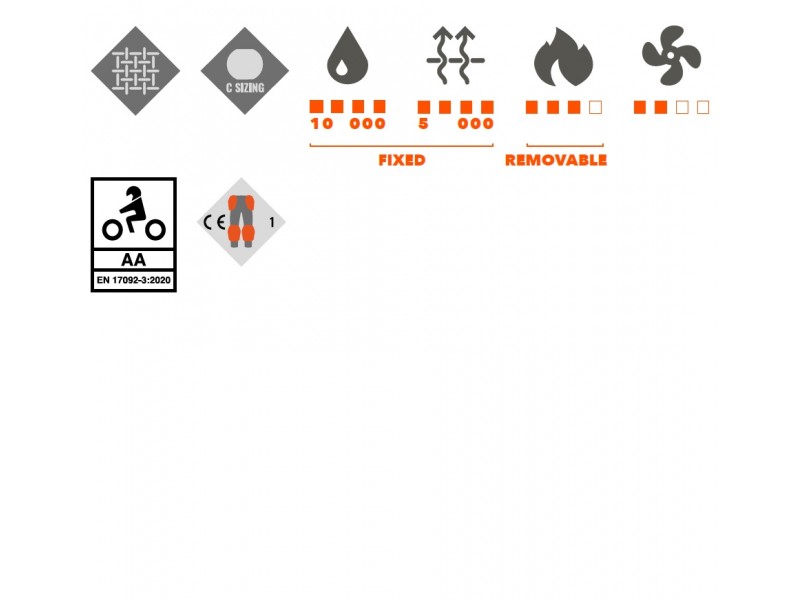 Pantaloni motociclete barbati Touring/Adventure Ixon All season model Midgard MS C-Sizing culoare: negru (marimi speciale – motociclisti de talie mare)