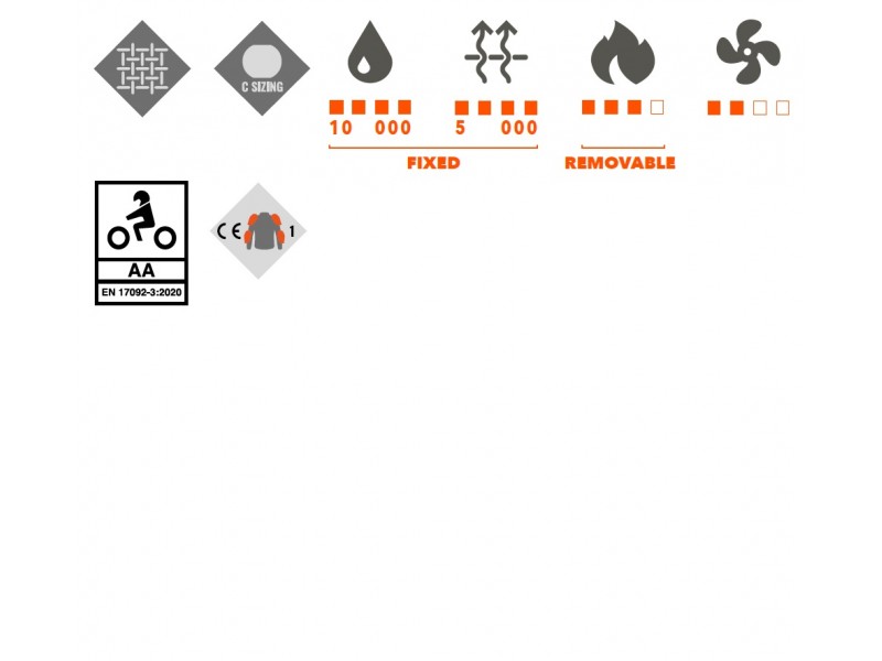 Geaca (jacheta) motociclete barbati Touring/Adventure Ixon All season model Midgard MS C-Sizing culoare: negru (marimi speciale – motociclisti de talie mare)