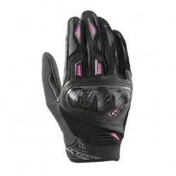 Manusi femei Roadster vara piele/textil Ixon model Rise Air 2 LS culoare: negru/fuchsia - degete tactile