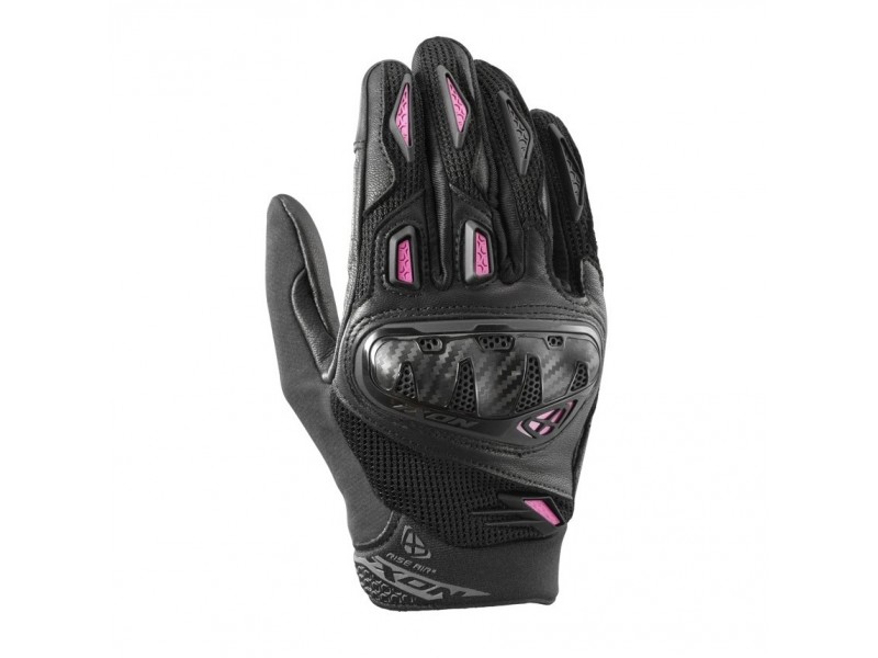 Manusi femei Roadster vara piele/textil Ixon model Rise Air 2 LS culoare: negru/fuchsia - degete tactile