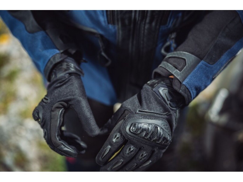 Manusi femei Roadster vara piele/textil Ixon model Rise Air 2 LS culoare: negru - degete tactile