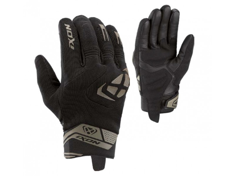 Manusi barbati Roadster vara textil/piele Ixon model MIG 2 MS culoare: negru/khaki  - degete tactile