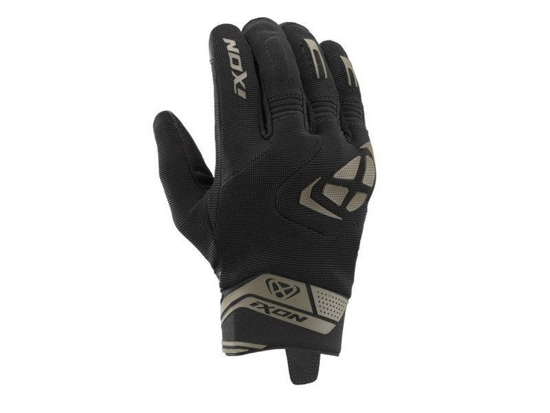 Manusi barbati Roadster vara textil/piele Ixon model MIG 2 MS culoare: negru/khaki  - degete tactile