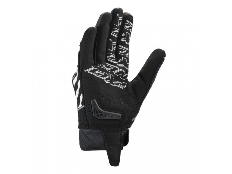 Manusi barbati Roadster vara textil Ixon model Venum Hurry culoare: negru/gri/alb – degete tactile