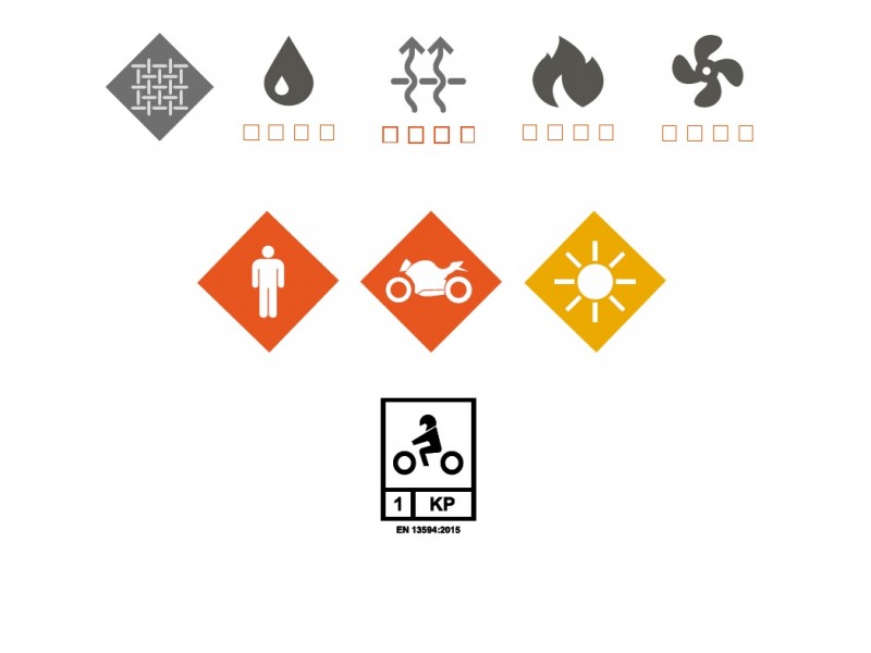 Manusi barbati Roadster vara textil Ixon model Rise TX MS culoare: negru/rosu - degete tactile