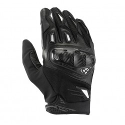 Manusi barbati Roadster vara piele/textil Ixon model Rise Air 2 MS culoare: negru/alb - degete tactile