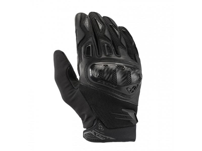 Manusi barbati Roadster vara piele/textil Ixon model Rise Air 2 MS culoare: negru - degete tactile