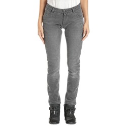 Blugi (jeans) moto femei Ixon model Billie LS culoare: gri (washed grey) (Cordura® Denim) - Slim Fit