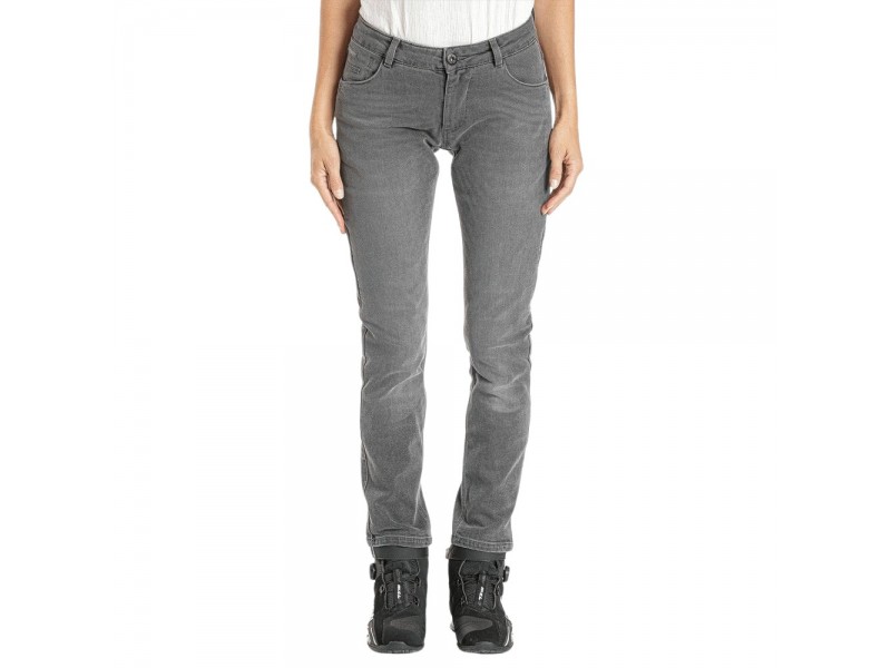 Blugi (jeans) moto femei Ixon model Billie LS culoare: gri (washed grey) (Cordura® Denim) - Slim Fit