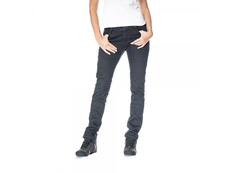 Blugi (jeans) moto femei Ixon model Billie LS culoare: negru (Cordura® Denim) - Slim Fit