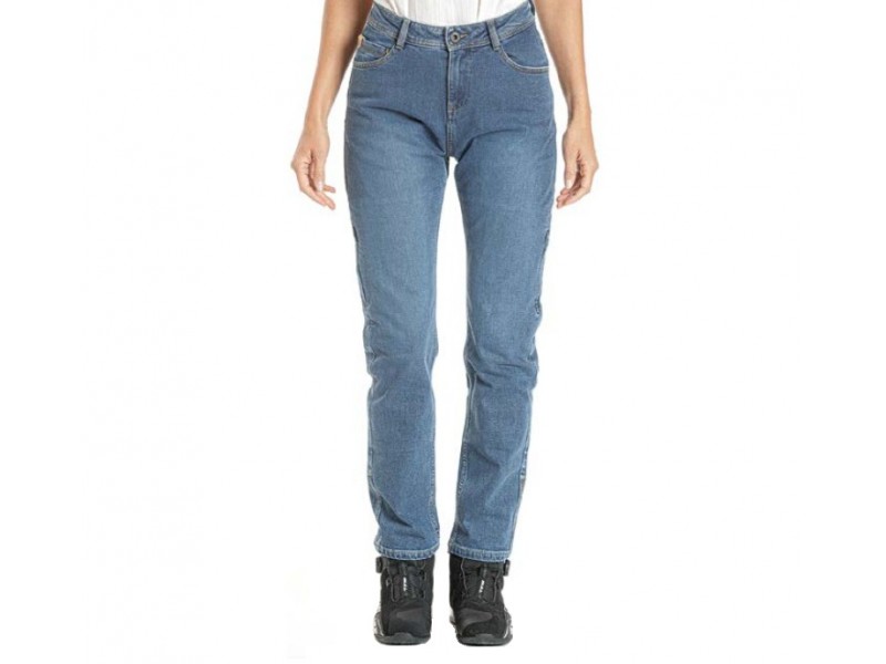 Blugi (jeans) moto femei Ixon model Dany LS culoare: albastru (stonewash) (Cordura® Denim) - Regular