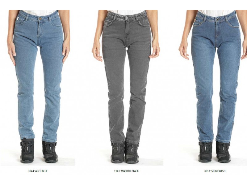 Blugi (jeans) moto femei Ixon model Dany LS culoare: negru (washed black) (Cordura® Denim) - Regular