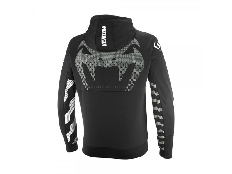 Geaca (hanorac tip hoodie) motociclete barbati Urban Ixon vara model Venum Touch-R MS culoare: negru/alb