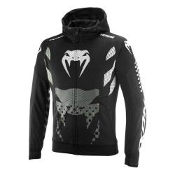 Geaca (hanorac tip hoodie) motociclete barbati Urban Ixon vara model Venum Touch-R MS culoare: negru/alb